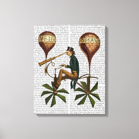 Toile Voyage A La Lune Hot Air Balloon (Recto)