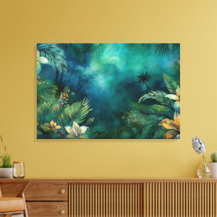 Toile Voyage dans la forêt tropicale hawaïenne : vers le