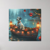 Toile Voyage de fête de Noël dalmate (Recto)