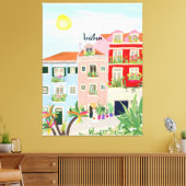 Toile Voyage de Lisbonne coloré (Insitu(Salon))