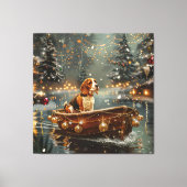 Toile Voyage de Noël de la Beagle (Recto)
