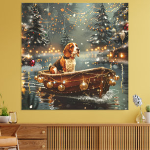Toile Voyage de Noël de la Beagle