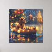 Toile Voyage de Noël du Cocker Spaniel (Recto)