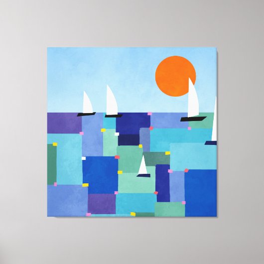 Toile Voyage en mer radiant (Recto)