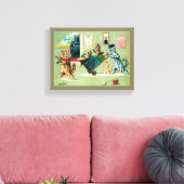 Toile Voyage en train de la famille des chats, Louis Wai (Insitu(Salon))