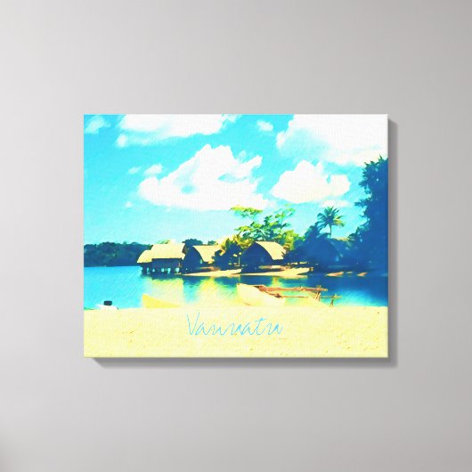 Toile Voyage île tropicale Vanuatu (Recto)