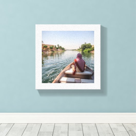 Toile Voyage tranquille sur le Nil (Insitu (Plancher de Bois))