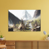 Toile Voyage vers le camp caché des Amérindiens (Insitu(Salon))