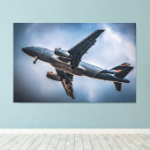 Toile Voyage vers les nuages : photographie aérienne (Insitu (Plancher de Bois))