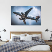 Toile Voyage vers les nuages : photographie aérienne (Insitu(Chambre))