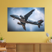 Toile Voyage vers les nuages : photographie aérienne (Insitu(Salon))