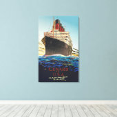 Toile VOYAGE vintage CUNARD AQUITANIA (Insitu (Plancher de Bois))
