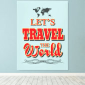 Toile Voyageons dans le monde (Insitu (Plancher de Bois))
