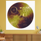Toile Voyager 1 et 2 Golden Record Sons of Earth (Insitu(Salon))