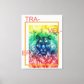 Toile Voyager Jungle Wild Tiger Feuilles tropicaux (Recto)