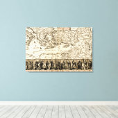 Toile Voyages de l'apôtre PaulCarte panoramique (Insitu (Plancher de Bois))