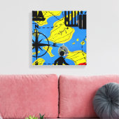 Toile Voyageur mondial (Insitu(Salon))