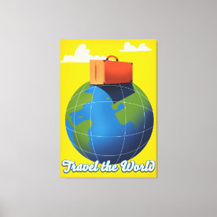 Toile Voyagez à travers le Monde