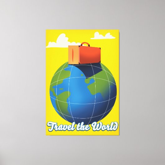 Toile Voyagez à travers le Monde (Recto)