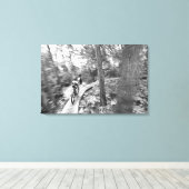 Toile VTT Aaron Rodgers sur l'escalier pour (Insitu (Plancher de Bois))