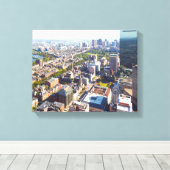 Toile Vue aérienne de Boston (Insitu (Plancher de Bois))