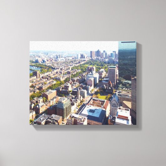 Toile Vue aérienne de Boston (Recto)