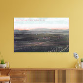 Toile Vue aérienne de Boston Ranch dans le comté de San (Insitu(Salon))