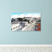 Toile Vue aérienne de CityAntioch, CA (Insitu (Plancher de Bois))