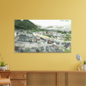 Toile Vue aérienne de CityMullan, ID (Insitu(Salon))