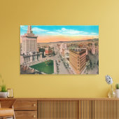 Toile Vue aérienne de CityOakland, CA (Insitu(Salon))