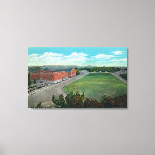 Toile Vue aérienne de gymnase d'université d'état de