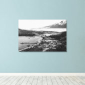 Toile Vue aérienne de Haines, Alaska (Insitu (Plancher de Bois))