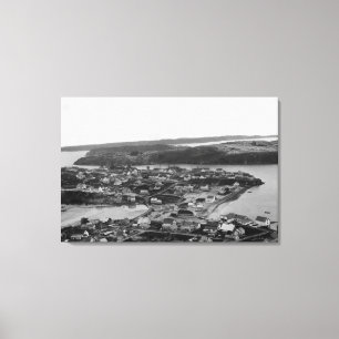 Toile Vue aérienne de Kodiak, Alaska Photographie