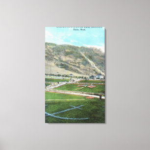 Toile Vue aérienne de la Colombie GardensButte, la TA