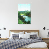 Toile Vue aérienne de la rivière russe au Camp Rose (Insitu(Chambre))