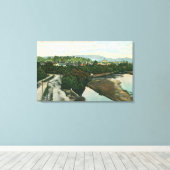 Toile Vue aérienne de la rivière San Lorenzo (Insitu (Plancher de Bois))