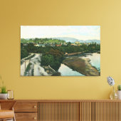 Toile Vue aérienne de la rivière San Lorenzo (Insitu(Salon))