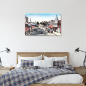 Toile Vue aérienne de la section des affairesSelma, CA (Insitu(Chambre))