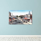 Toile Vue aérienne de la section des affairesSelma, CA (Insitu (Plancher de Bois))