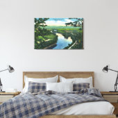 Toile Vue aérienne de la vallée de la rivière Chemung (Insitu(Chambre))