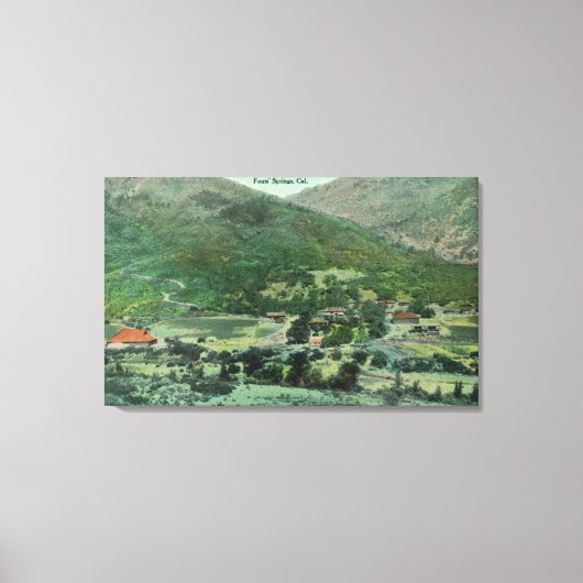 Toile Vue aérienne de la vallée de Sacramento (Recto)