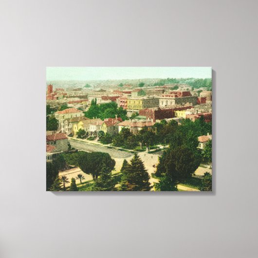 Toile Vue aérienne de la ville (Recto)