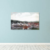 Toile Vue aérienne de la ville 2 (Insitu (Plancher de Bois))