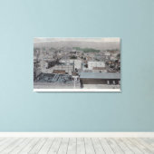 Toile Vue aérienne de la ville # 2Oakland, CA (Insitu (Plancher de Bois))