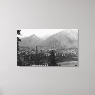Toile Vue aérienne de la ville 5