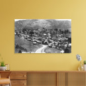 Toile Vue aérienne de la ville 6 (Insitu(Salon))