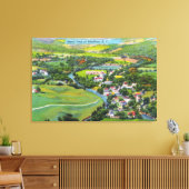 Toile Vue aérienne de la ville 9 (Insitu(Salon))