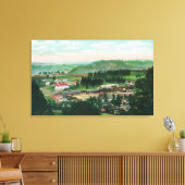 Toile Vue aérienne de la ville de Colfax, CA 2 (Insitu(Salon))