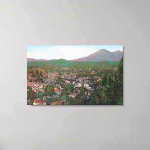 Toile Vue aérienne de la ville de San Rafael, CA