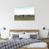 Toile Vue aérienne de la ville de Sharon Springs, KS (Insitu(Chambre))